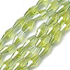 Transparent Electroplate Glass Beads X1-GLAA-K064-05A-PL04-1