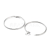 Non-Tarnish Ring 304 Stainless Steel Hoop Earrings for Women Men EJEW-B049-02G-P-2