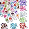 10Pcs Two Tone UV Plating Rainbow Iridescent Acrylic Beads TACR-YW0002-33D-2