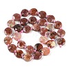 Natural Plum Blossom Jasper Beads Strands G-C116-A16-01-4