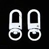 Spray Painted Eco-Friendly Alloy Swivel Snap Hooks Clasps PALLOY-T080-02M-NR-2
