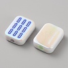 UV Platinum Opaque Acrylic Beads MACR-WH20001-26A-2