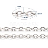 Tarnish Resistant 304 Stainless Steel Cable Chains CHS-F006-02B-P-3