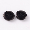 2-Hole Flat Round Resin Sewing Buttons for Costume Design BUTT-E119-18L-13-2