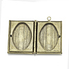 Brass Locket Pendants for Teachers' Day KK-Q668-02AB-3