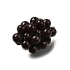 Grape Brass Acrylic Pendants OACR-R006-05G-07-2