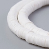 Flat Round Handmade Polymer Clay Bead Spacers X-CLAY-R067-3.0mm-17-2