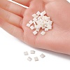 2-Hole Opaque Glass Seed Beads SEED-YW0002-38-4