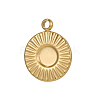 Oval 304 Stainless Steel Pendants Cabochon Settings STAS-OY007-04G-1