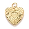 Rack Plating Real 18K Gold Plated Brass Pendants KK-E260-01G-C-2