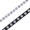 2 Rolls 2 Styles Volleyball Theme Polyester Grosgrain Ribbons OCOR-CP0001-22-6
