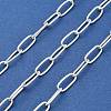 925 Sterling Silver Paperclip Link Alternating Twist Chains STER-NH0001-82S-1