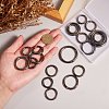 Alloy Spring Gate Rings AJEW-SZ0001-42-5