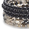5Pcs 5 Style Natural Mixed Gemstone Round Beaded Stretch Bracelets Set BJEW-JB08829-6