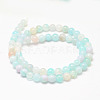 Natural Striped Agate/Banded Agate Bead Strands G-K155-A-6mm-04-2