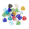24Pcs Millefiori Glass Pendants PALLOY-PH01827-6