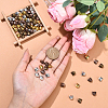 80Pcs 4 Colors Tibetan Style Alloy Kitten Beads TIBEP-YW0002-20-5