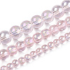 Electroplate Transparent Glass Beads Strands GLAA-T032-T4mm-AB10-4
