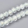 Handmade Foil Lampwork Beads Strands FOIL-T008-09E-1