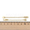 Brass Ends with Chains KK-P283-35G-3