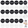 40Pcs 2 Colors Acrylic Card Holder Stand FIND-GA0006-76B-1