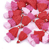 Polycotton(Polyester Cotton) Tassel Pendant Decorations X-FIND-T018-12-1