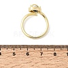 Brass Micro Pave Cubic Zirconia Cuff Open Rings for Women RJEW-L343-01G-7