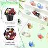 16Pcs 8 Colors Handmade Lampwork Enamel Bumpy Beads LAMP-CJ0002-72-2