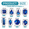 80Pcs 8 Styles Sew on Rhinestone RGLA-TA0001-11C-4