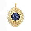 Dyed Natural Lapis Lazuli Pendants STAS-B109-01G-05-1