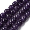 Round Natural Amethyst Gemstone Bead Strands G-J333-01-12mm-2