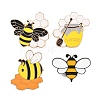 4Pcs 4 Style Creative Zinc Alloy Brooches JEWB-LS0001-45A-3