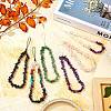 Natural Obsidian Chips Cell Phone Lanyard Wrist Strap HJEW-SW00018-04-4