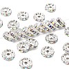 Brass Grade A Rhinestone Spacer Beads RSB039NF-02-1