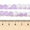 Frosted Crackle Glass Beads Strands GLAA-U001-6mm-M04-4