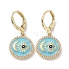 Real 18K Gold Plated Brass Dangle Leverback Earrings EJEW-L269-002G-04-1