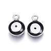 304 Stainless Steel Enamel Charms STAS-G122-24D-2