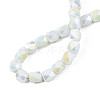 Electroplate Glass Beads Strands EGLA-N002-13-A13-4
