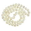 Transparent Electroplate Glass Beads Strands EGLA-N002-34C-B03-2