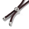 Twisted Nylon Cord Silder Bracelets DIY-B066-03P-04-3