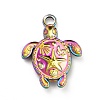 Ion Plating(IP) 201 Stainless Steel Pendants X-STAS-P312-09MC-2