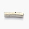 Tarnish Resistant Column 304 Stainless Steel Matte Bayonet Necklace Clasps STAS-I013-5mm-A-1