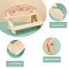DIY 2 Tier Stair Style Wooden Plant Stand Kit ODIS-WH0299-11B-4