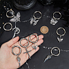 16Pcs 8 Style Cross/Butterfly/Moon Alloy Shoe Decoration HJEW-AB00624-3