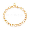 Brass Cable Chain Bracelets for Women BJEW-N032-07B-G-2