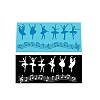 Music Note & Ballet Dancer Food Grade Silhouette Statue Silicone Mat Moulds MUSI-PW0003-02-5