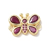 Brass Pave Cubic Zirconia Butterfly Links Connector Charms LS-KK-L268-028G-04-1