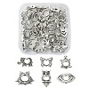 30Pcs 6 Style Tibetan Style Alloy Bead Frame FIND-YW0003-19-1