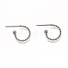 Non-Tarnish 304 Stainless Steel Stud Earring Findings STAS-L252-001P-1