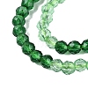 Transparent Glass Beads Strands GLAA-N074-01A-07-4